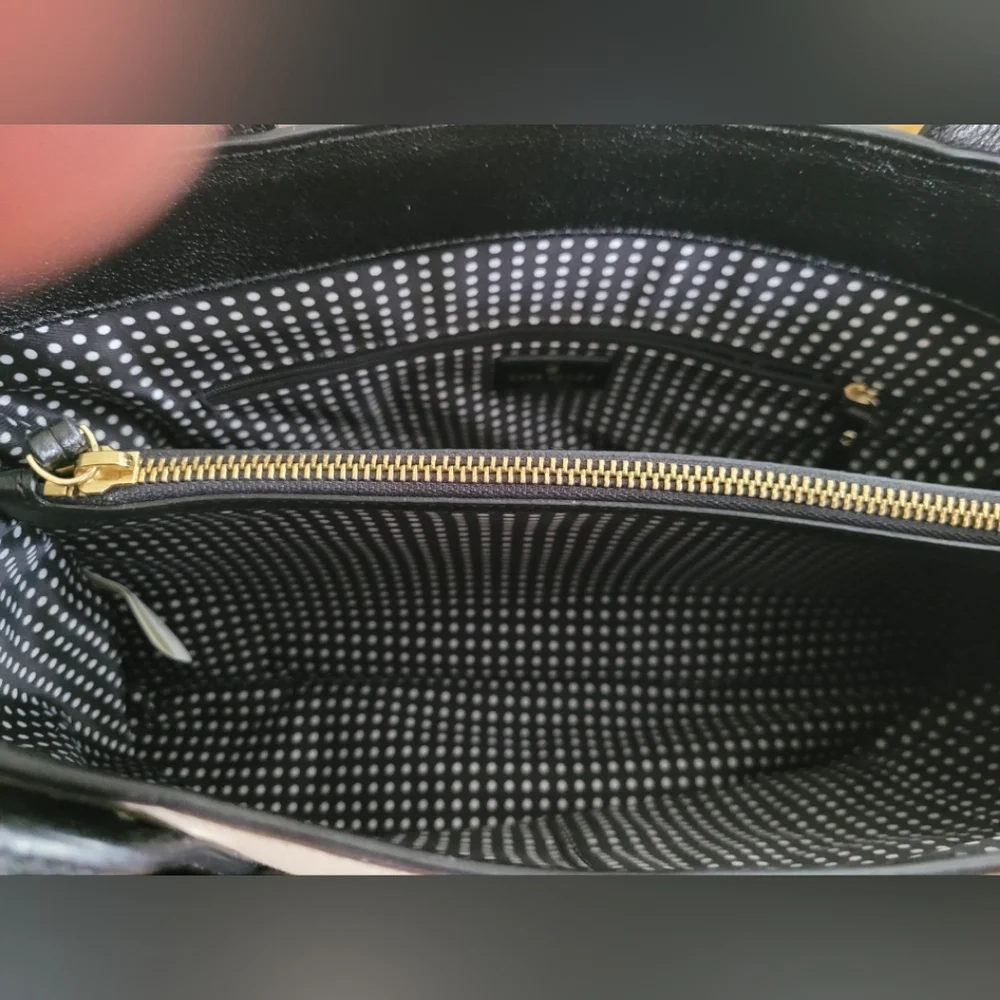 Kate Spade Black and Cream Bow Tote Bag - Picture 7 of 9